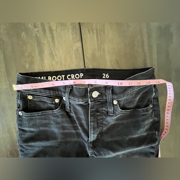 J. Crew Billie Demi Boot Crop Jeans - Size 26 - Black - EUC - Picture 8 of 13